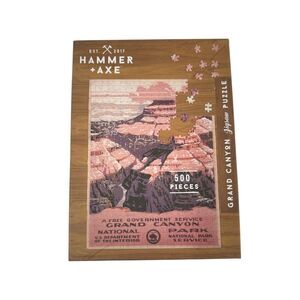 Grand Canyon Jigsaw Puzzle 500 Pcs American National Parks Vintage travel Poster